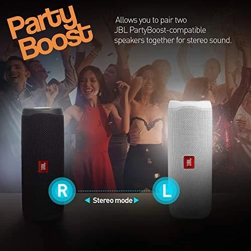 Nešiojama kolonėlė JBL Flip 5 (Balta)