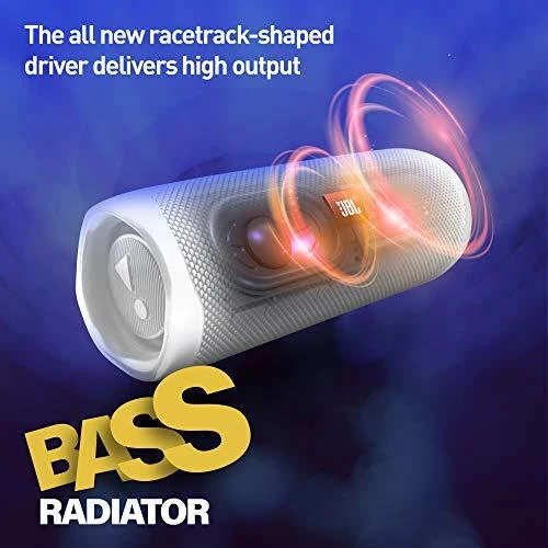Nešiojama kolonėlė JBL Flip 5 (Balta)