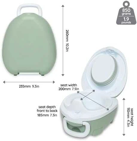 Mokomasis nešiojamas naktipuodis My Carry Potty, lapė, raudonos spalvos
