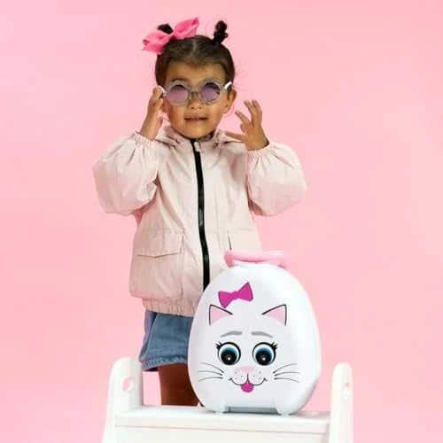 Mokomasis nešiojamas naktipuodis My Carry Potty, katytė, rožinės spalvos