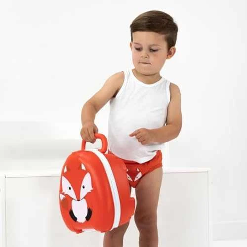Mokomasis nešiojamas naktipuodis My Carry Potty, lapė, raudonos spalvos