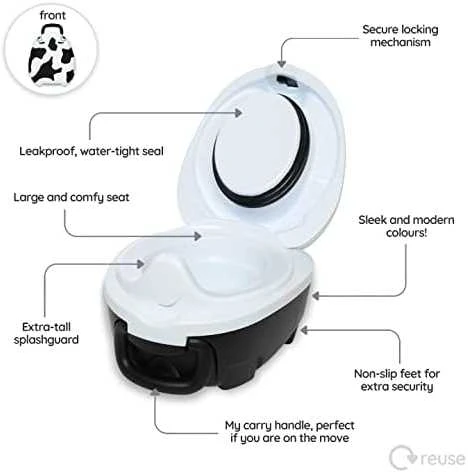 My Carry Potty Mokomasis nešiojamas naktipuodis, Karvutė