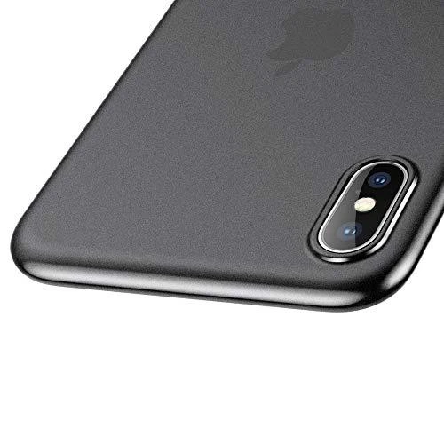 Dėklas Baseus Baseus Wing Case itin plonas dėklo dangtelis, skirtas iPhone XS Max juoda permatoma (WIAPIPH65-E01)