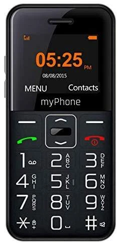 MyPhone Telefonas HALO Easy, Juodas aprašymas - Prekės nuotrauka