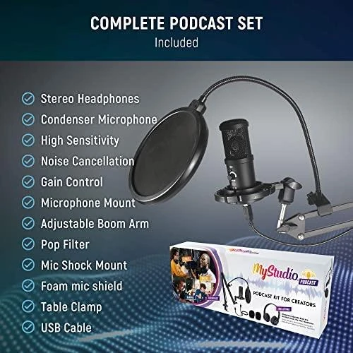 „Easypix MyStudio“ podcast rinkinys kūrėjams