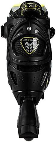 Riedučiai Nils Extreme NA11002 juodi-geltoni - PU76 mm/82A (M 35-38)