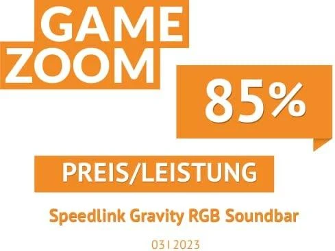 Namų kino sistema Speedlink kolonėlė GRAVITY RGB. Soundbar. juodas retail