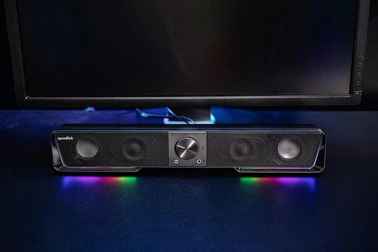 Namų kino sistema Speedlink kolonėlė GRAVITY RGB. Soundbar. juodas retail
