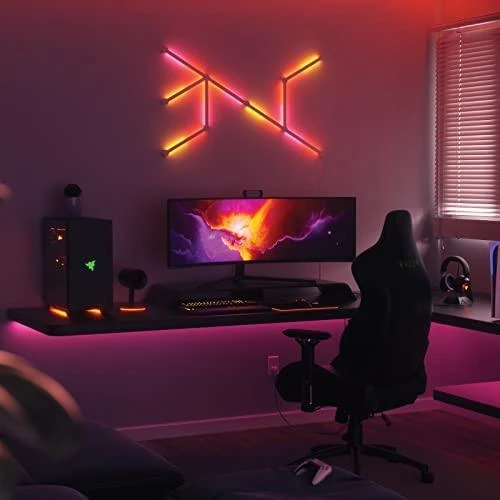„Nanoleaf“ | Linijų pradinis rinkinys (9 panelės) | 16 mln. spalvų