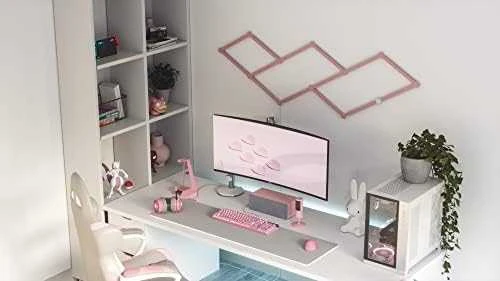 Nanoleaf Lines Skin Rožinė Matte 9pcs (Ekspozicinė prekė)