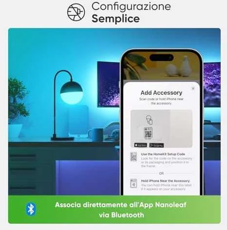 Nanoleaf Essentials Smart A60 lemputė E27 Matter 9W 806Lm RGBCW 2700-6500K, 3vnt pakuotė | E27 | 8,5 W | RGBCW | Bluetooth, siūlai