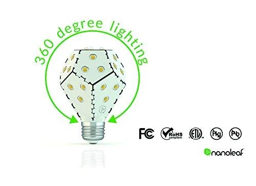 Nanoleaf One LED lemputė E27, 1200 liumenų, 3000K, balta (NL02-1200WN240E27)