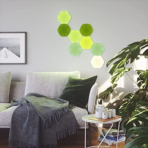 Nanoleaf Nanolapis | Formos šešiakampis - Išplėtimo paketas (3 plokštės) | 16M+ spalvų