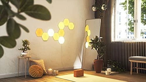 Nanoleaf Nanolapis | Formos Hexagons Starter Kit (9 plokštės) | 16 mln.+