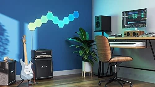 Nanoleaf Nanolapis | Formos Hexagons Starter Kit (9 plokštės) | 16 mln.+