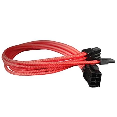 Nanoxia PCIE 6- pin - PCIE 8-pin, 0,3m, raudona (900300023)