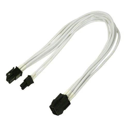 Nanoxia PCIe 6-pin - PCIe 8-pin, 0.3m, Baltas (900400023)