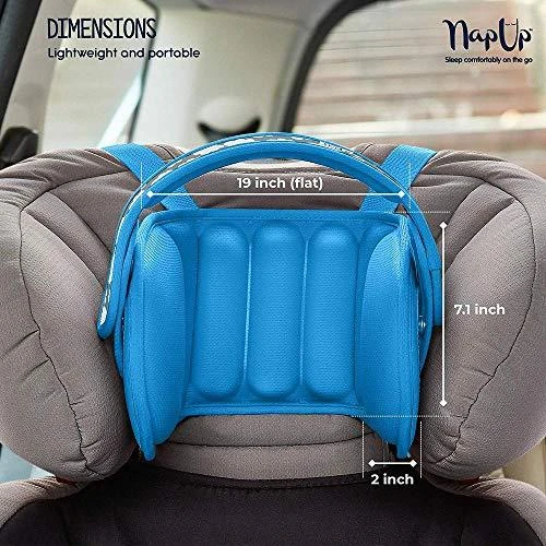 NapUp Mėlyna galvos juostelė automobilinėje kėdutėje