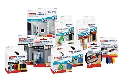 Tesa ON&OFF Extra Strong juosta lipni 1mx50mm juoda