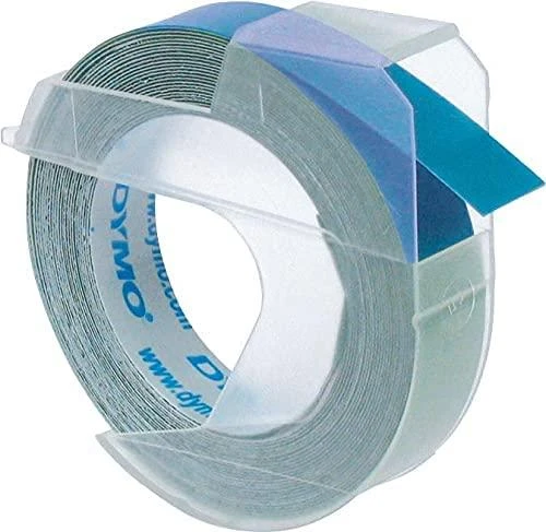 Etikečių juostelė Dymo 3D (S0898140) mechaniniam etikečių spausdintuvui, 9mm x 3m, mėlynos spalvos