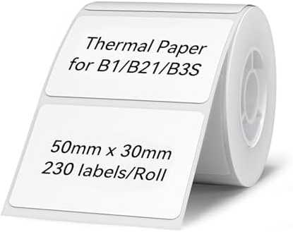 Niimbot R50*30-230 Baltas termo etiketės