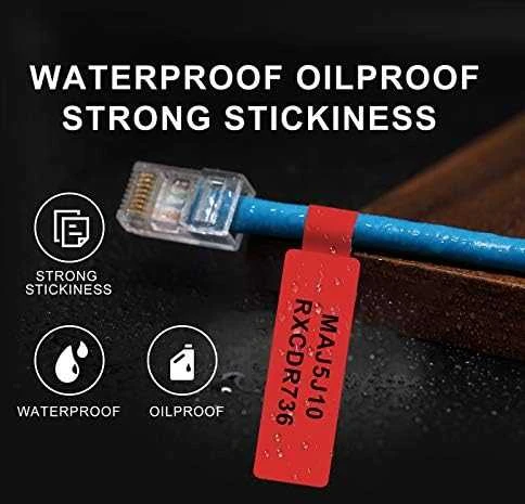 Niimbot Thermal Lipdukai 12.5x74+35, 65 vnt, (raudona)