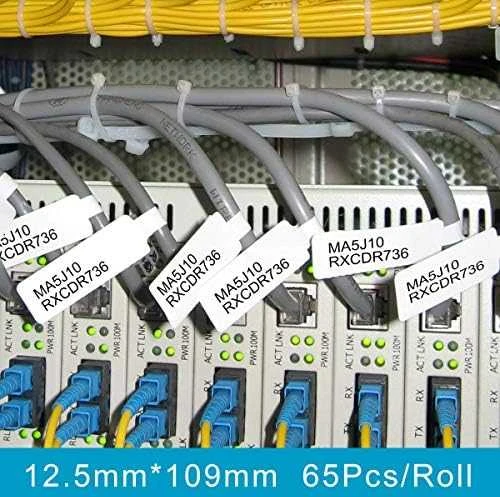 Terminės etiketės Niimbot 12.5x74+35, 65 vnt (balta)