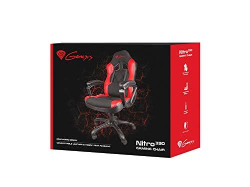 Žaidimų kėdė Genesis Nitro 330 Gaming Chair, Juoda-raudona