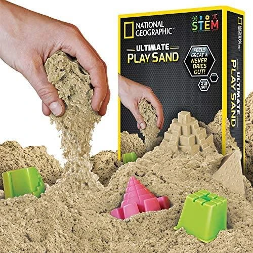 National Geographic kinetinio smėlio rinkinys, rudas