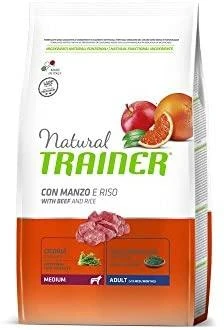 Natural Trainer Adult Medium sausas maistas su jautiena šunims 3kg