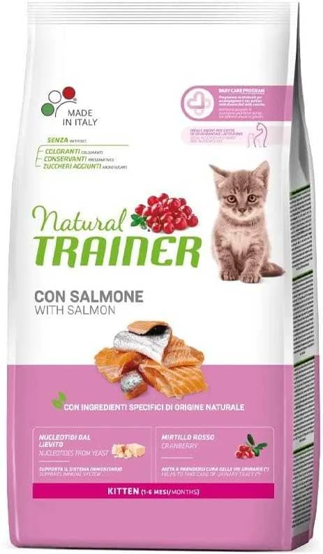 Natural Trainer Cat Kitten lašiša kačiukams su lašiša 1.5kg (6)
