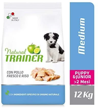 Natural Trainer PUPPY/JUNIOR MEDIUM (Vištiena) 12kg