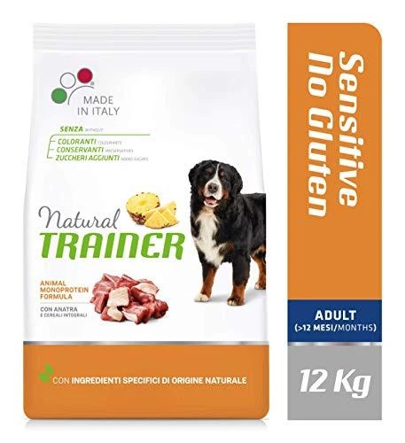 Novafoods Natural Trainer ADULT DOG SENSITIVE be gliuteno Medium/Maxi su antiena 12kg