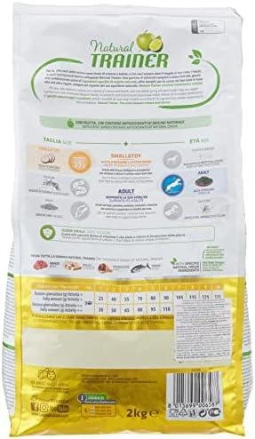 Trainer Natural Adult Mini sausas maistas su jautiena ir ryžiais šunims 2kg