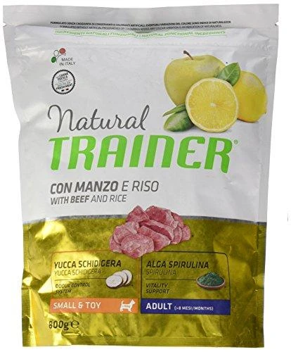 Trainer Natural Adult Mini sausas maistas su jautiena ir ryžiais šunims 800g