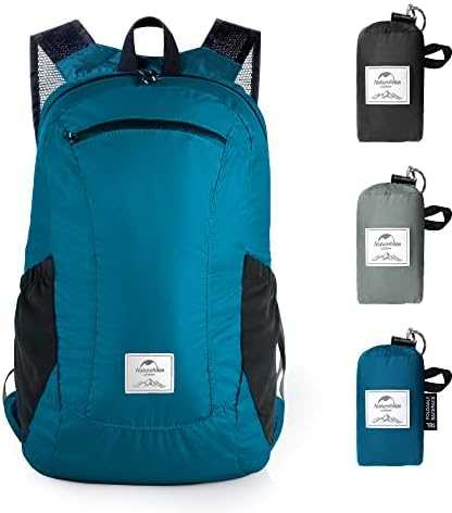 Naturehike yunyan itin lengva sulankstoma žygio kuprinė NH17A012-B 18L mėlyna