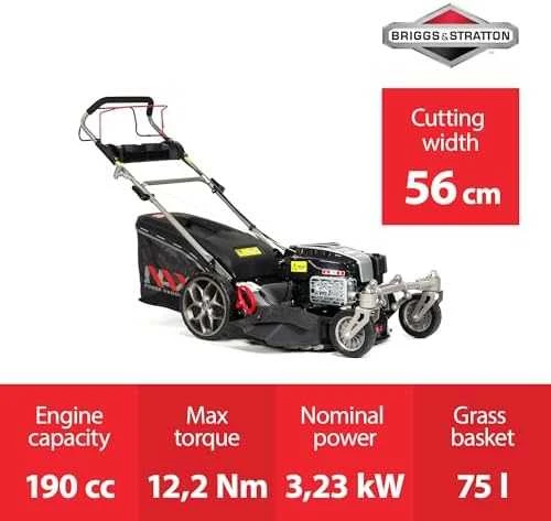 NAC benzininė savaeigė vejapjovė NAX5000S, 3.23kW, 56cm, Briggs&Stratton 875EXi