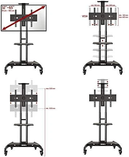 TV laikiklis ant ratų NB AVA1500-60-1P 32-75"