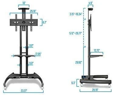 TV laikiklis ant ratų NB AVA1500-60-1P 32-75"