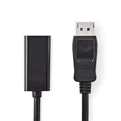 Nedis 0,2 m DisplayPort - HDMI-Kabelis, Juodas [DisplayPort-Stecker - HDMI-Buchse]