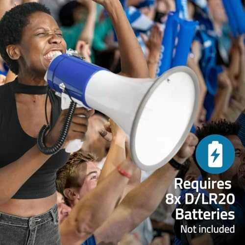 Nedis Megafonas 25W su nuimamu mikrofonu (nuotolis iki 1500 m)