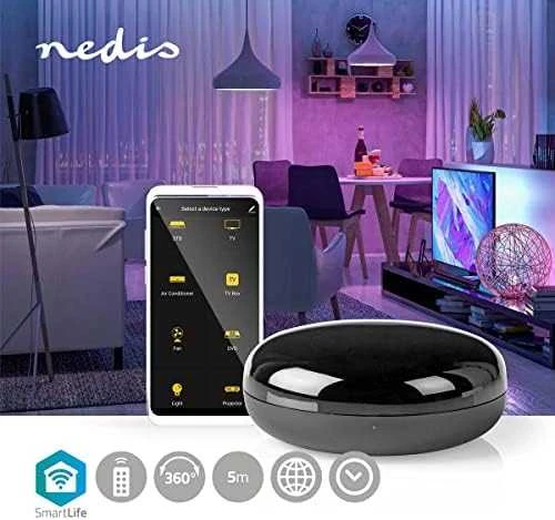 Nedis WLAN išmanusis universalus nuotolinio valdymo pultas (WIFIRC10CBK) – infraraudonųjų spindulių