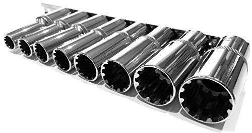 Neo Tools Nasadki, 1/2 colio ilgio griovelių galvučių rinkinys, 8 vnt.