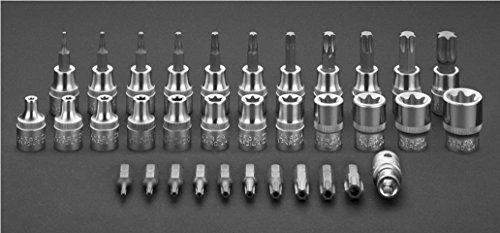 Neo Tools Bity Torx 3/8" antgalių rinkinys, 34 vnt.