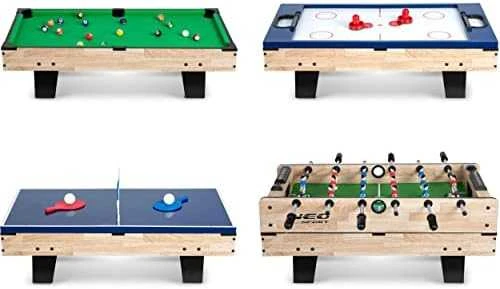 Kelių žaidimų stalas 4in1 Neo Sport NS-800 80x43x30cm medinis