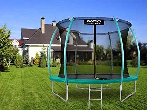 10 pėdų / 312 cm profiliuotas sodo batutas su Neo-Sport vidiniu tinkleliu