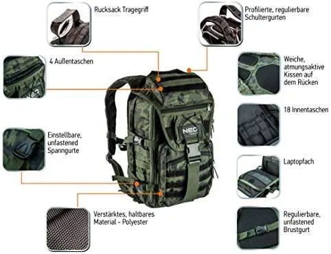 Plecak Taktinė kuprinė NEO TOOLS 84-321