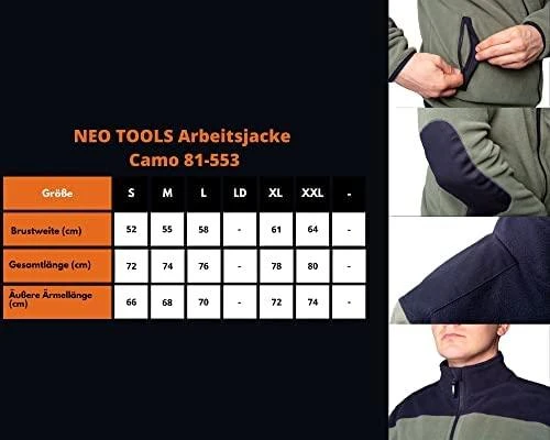 Neo Tools Striukė CAMO softshell striukė, XXL dydis