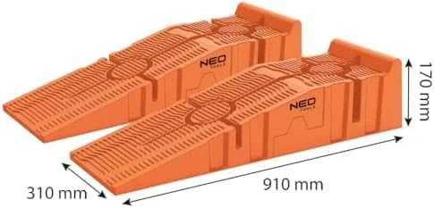 Neo Tools automobilių rampos su matmenimis