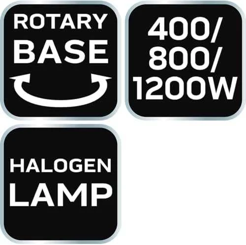Neo Tools Halogeninis infraraudonųjų spindulių šildytuvas 400/800/1200W